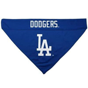 Pet Stop Store s blue Fun & Playful MLB Los Angeles Dodgers Dog Collar Bandana
