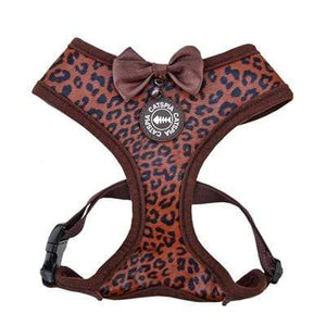 Pet Stop Store s brown Leone Leopard Cat Harness with Bow by Catspia®