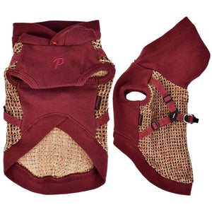Pet Stop Store s burgundy Vale Dog Vest w/Integrated Harness Colors Gray & Burgundy