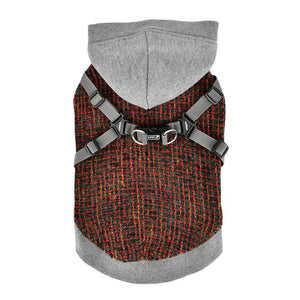 Pet Stop Store s gray Vale Dog Vest w/Integrated Harness Colors Gray & Burgundy