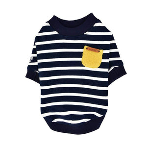 Pet Stop Store s navy Iven Striped Dog Shirt in Colors Wine & Navy