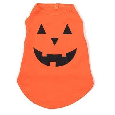 Orange Halloween Pumpkin T-Shirt for Dogs
