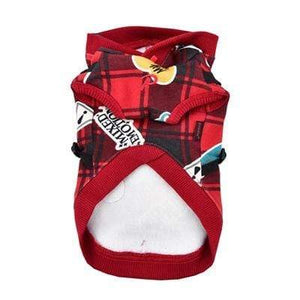 Pet Stop Store s red Playful Red & Black Hooded Dog Harnesses for Dogs All Sizes