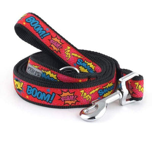 Pet Stop Store small 5'8 lead Fun & Playful Comic Strip Dog Collar & Leash
