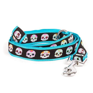 Pet Stop Store small 5'8 lead Rough & Tough Skeleton Dog Collar & Leash Collection