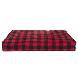 Pet Stop Store small Cabin Blanket Petnapper Red & Black Checkered Dog Bed