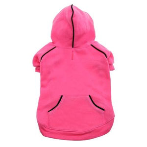 Pet Stop Store small Casual Raspberry Sorbet Sports Dog Sweatshirt with Hoodie