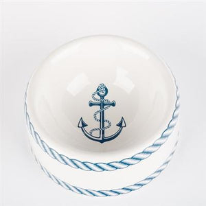 Pet Stop Store Small Dish Nautical Dog Bowls and Treat Jars Kitchen Accessories