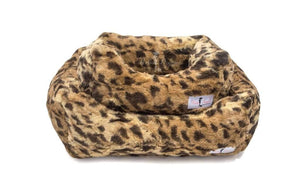 Pet Stop Store small Fancy Fresh Leopard Luxe Dog Bed