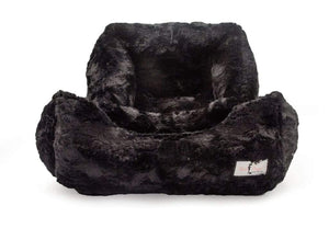 Pet Stop Store small Luxurious Black Bella Dog Bed