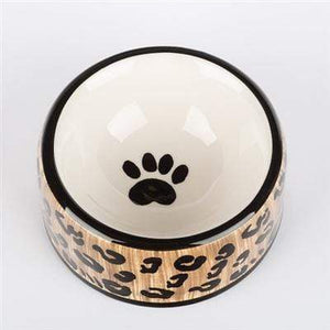 Pet Stop Store small round dish Stylish Leopard Print Bowls & Treat Jars