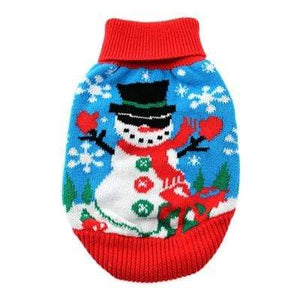 Pet Stop Store Snowman Holiday "Ugly" but Cute Dog Sweater