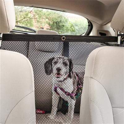 Squared Easy-Hook Mesh Car Backseat Safety Pet Barrier