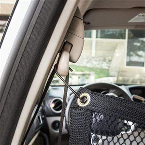 Pet Stop Store Squared Easy-Hook Mesh Car Backseat Safety Pet Barrier