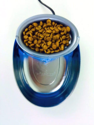 Pet Stop Store Stainless Steel & Plastic Food & Water Pet Station