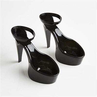 Stylish & Fun Black Ladies Heel Pet Bowls