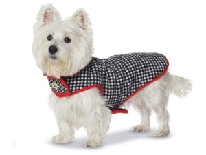 Pet Stop Store Stylish Houndtooth Coats w/ Fleece Lining Dog Coat