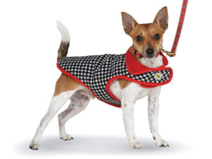 Pet Stop Store Stylish Houndtooth Coats w/ Fleece Lining Dog Coat