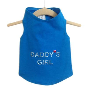 Pet Stop Store Teacup / Blue Blue Daddy's Girl Dog Tank
