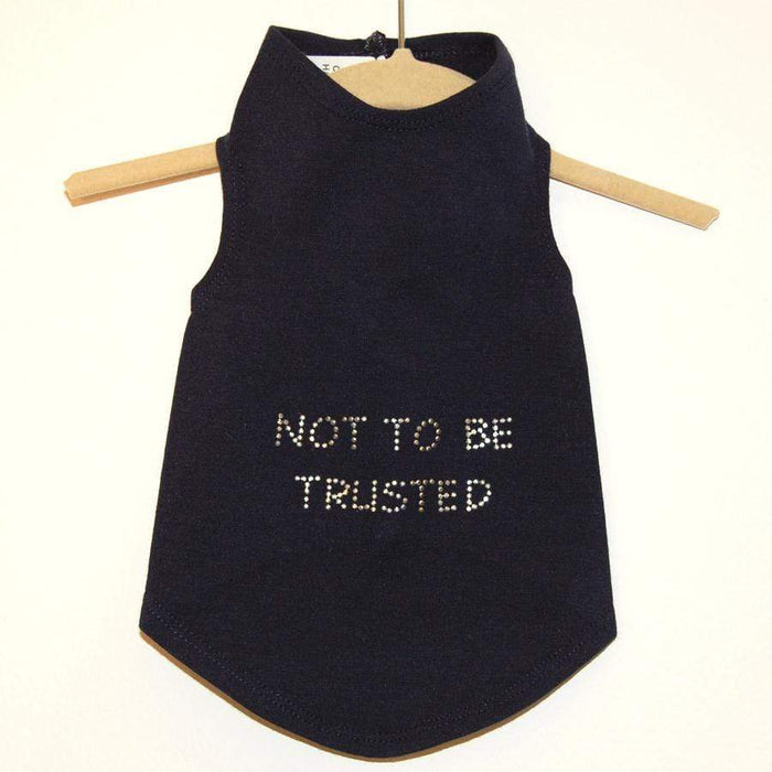 Black Not to be Trusted Dog Tank All Sizes