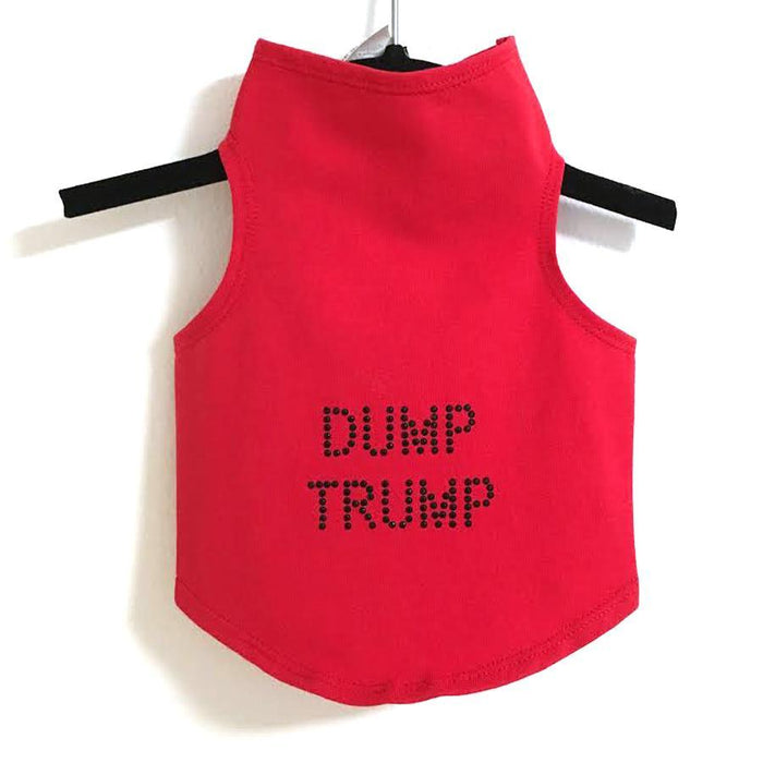 Red Dump Trump Dog Tank All Sizes