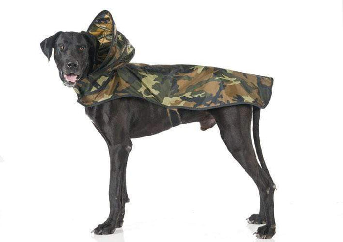 Woodland Camouflage Raincoat for Dogs in All Sizes