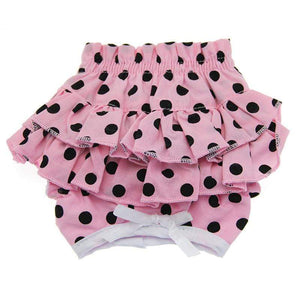 Pet Stop Store x-small Cute & Fancy Pink & Black Polka Dot Panties for Dogs