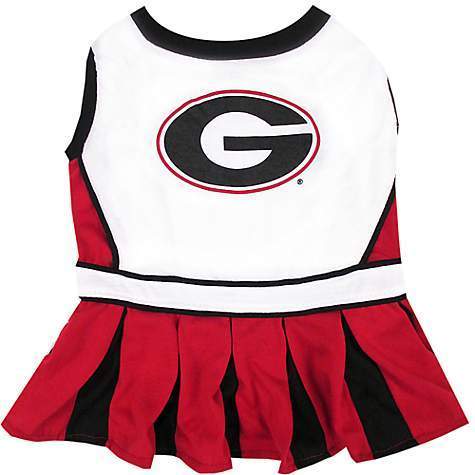 Fun & Cute Georgia Bulldogs Cheerleader Dog Dress