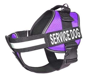 Pet Stop Store XS 15"-19" purple Nylon Multi Purpose Service Dog Harness Vests all Colors