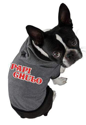 Pet Stop Store xs black Papi Chulo  Dog Hoodie All Sizes Avail Black & White