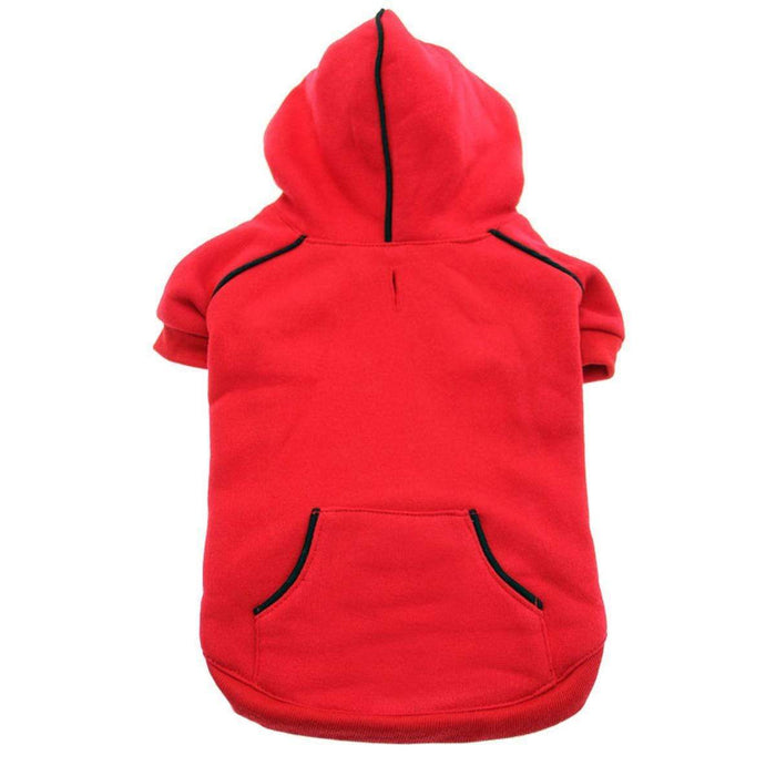 Cute Sporty Flamin' Red Dog Hoodie