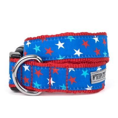 Patriotic Stars Collar & Leash at Pet Stop Store