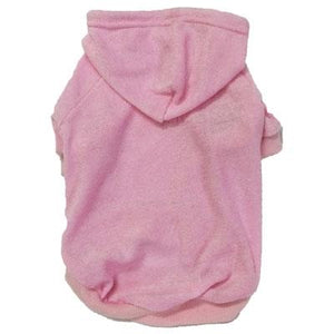 Pet Stop Store xs Pink French Terry Dog Hoodie Available in Pink & Blue
