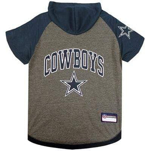 Pet Stop Store Xtra Small NFL Dallas Cowboys Hoodie Football Dog Tee