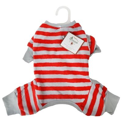 Fun & Playful Striped Red Pajama for Dogs